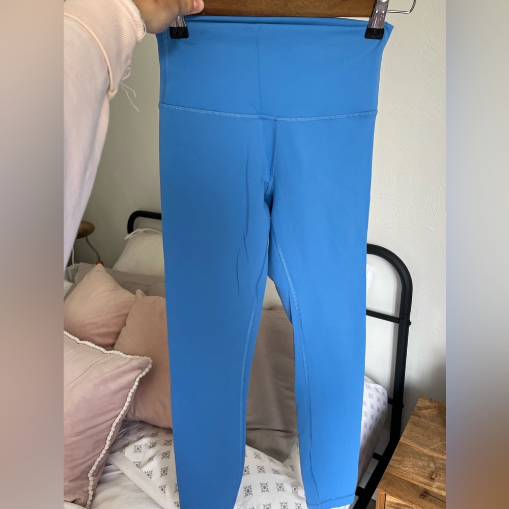 nile blue wunder train lululemon leggings